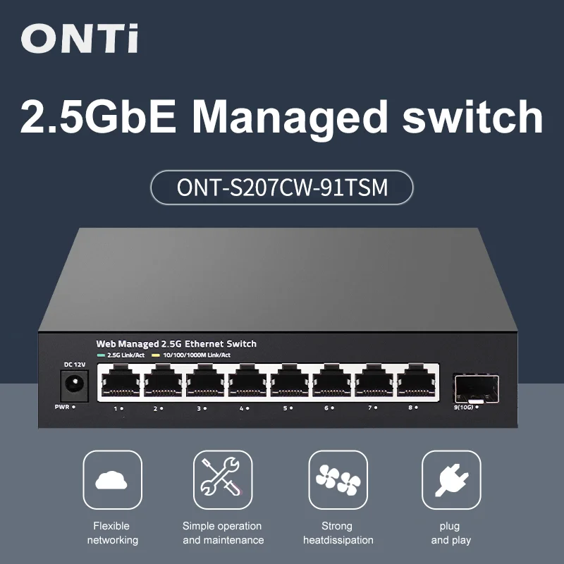 Sfp+ 10G Managed Switch 8 Port - ONTi 2.5GbE Managed Switch 8 Port
